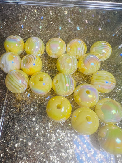 Swirl, 15 mm Acrylic Beads