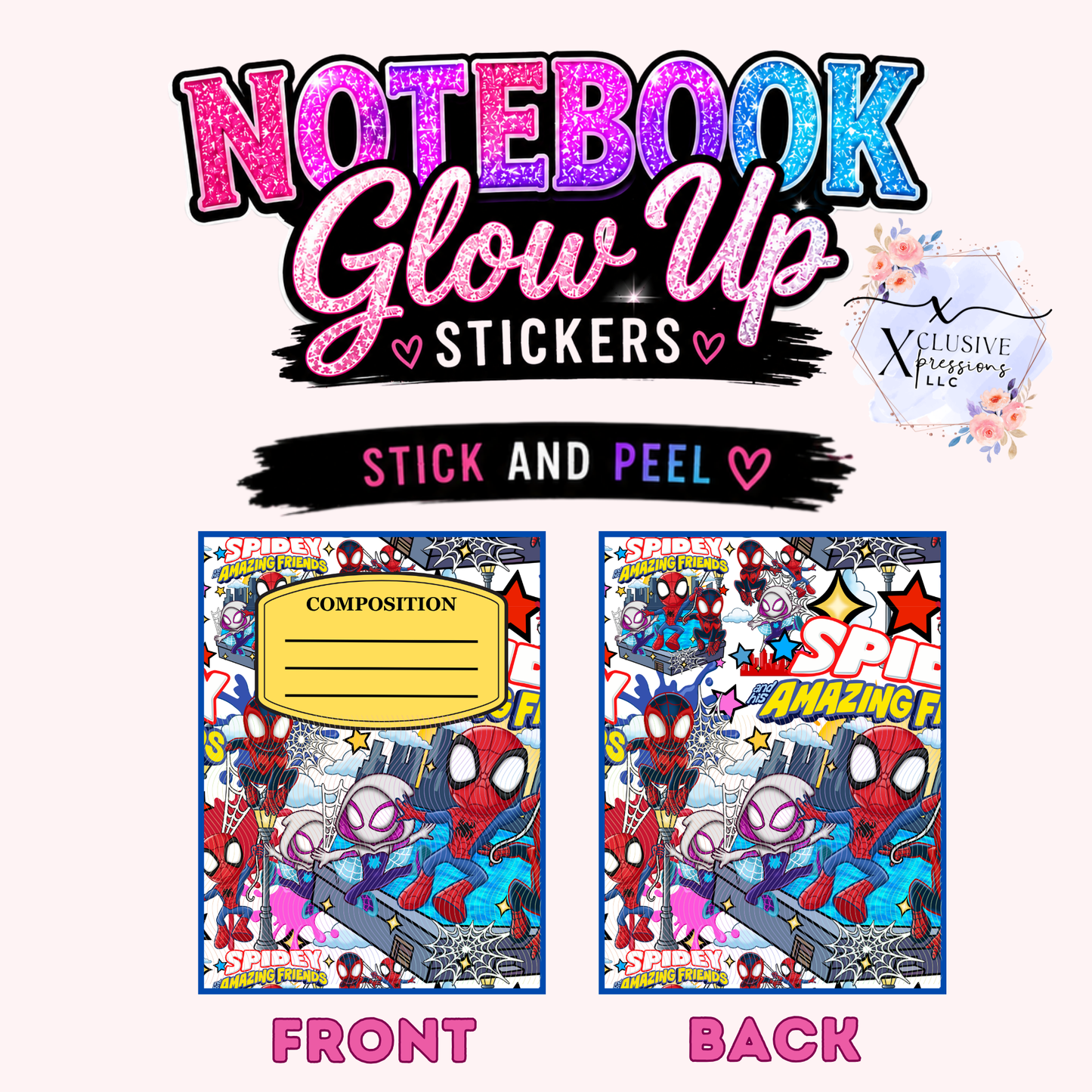 Spider Hero, Notebook Glow Up™ Stickers