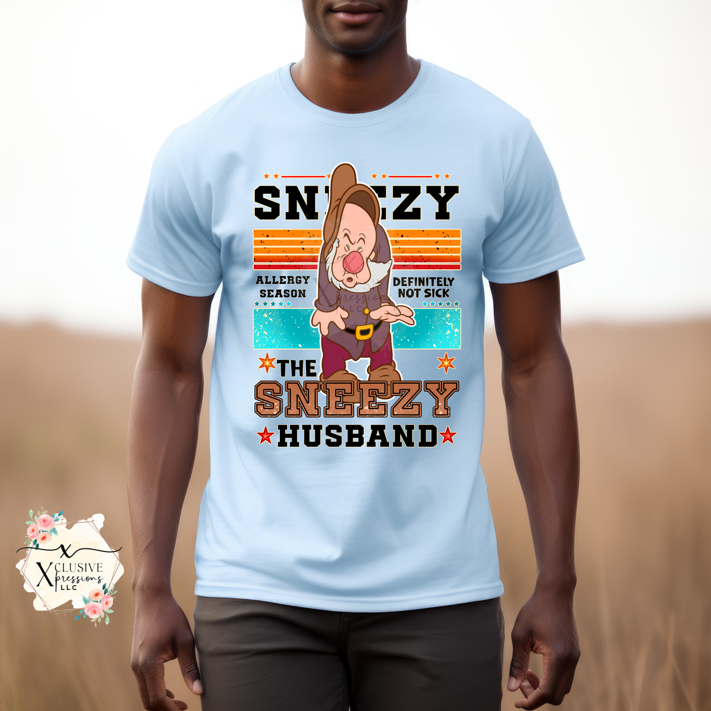 Sneezy Husband Dwarf, DTF & Sublimation Print POD