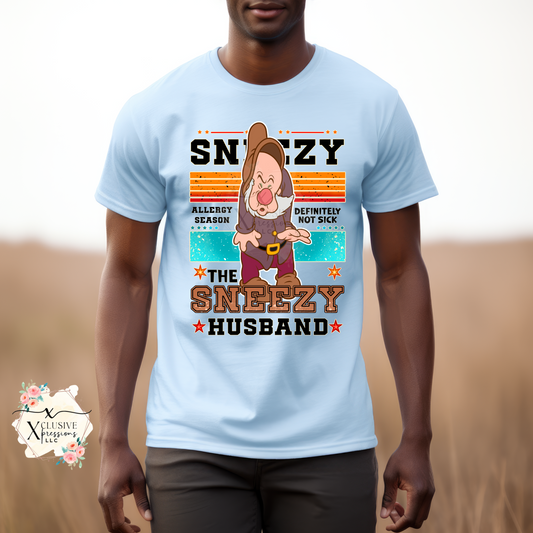 Sneezy Husband Dwarf, DTF & Sublimation Print POD