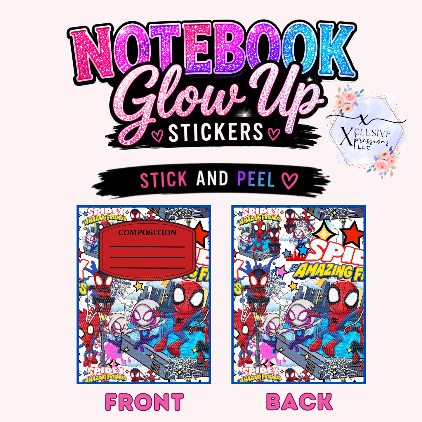 Spider Hero, Notebook Glow Up™ Stickers