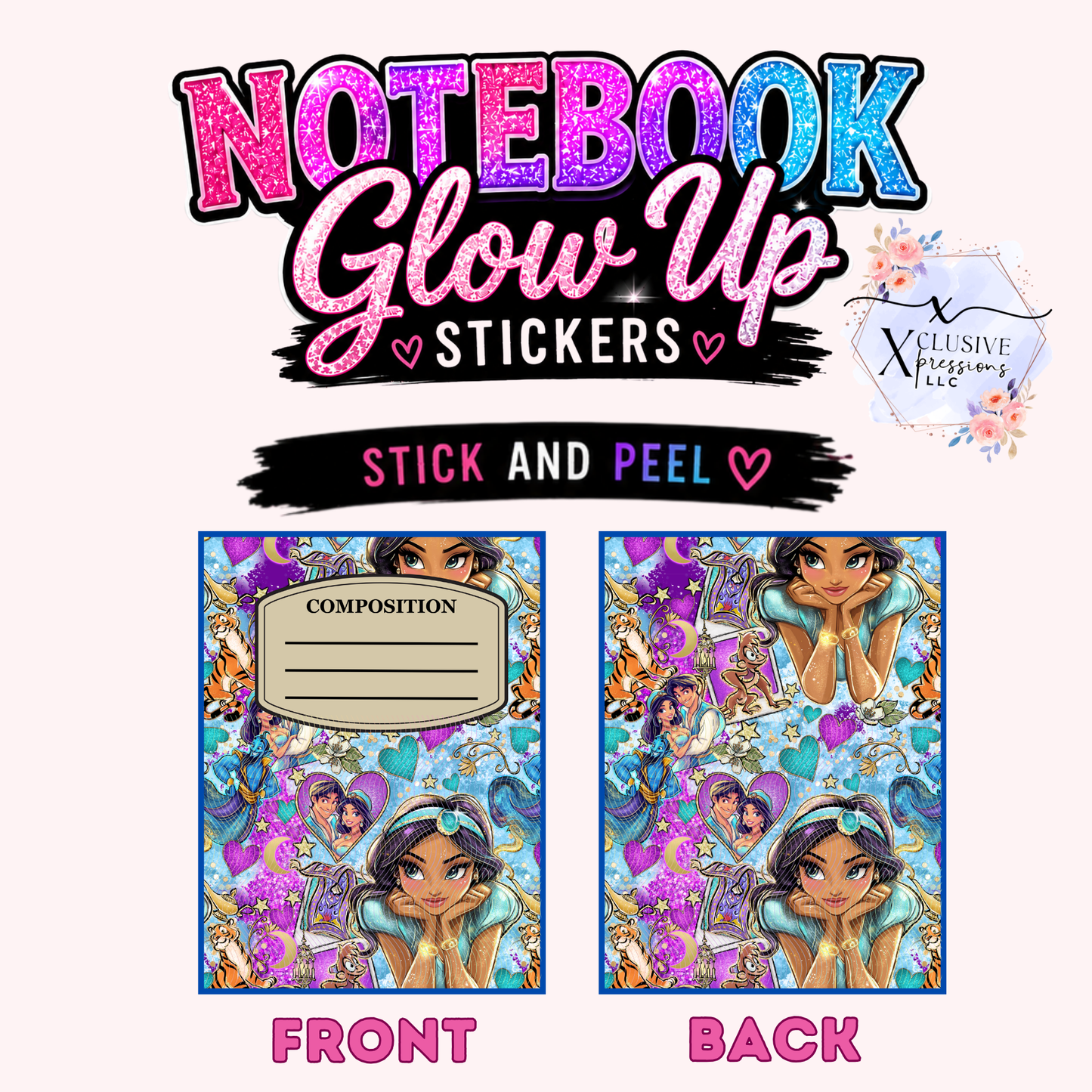 Jaz Princess, Notebook Glow Up Stickers™