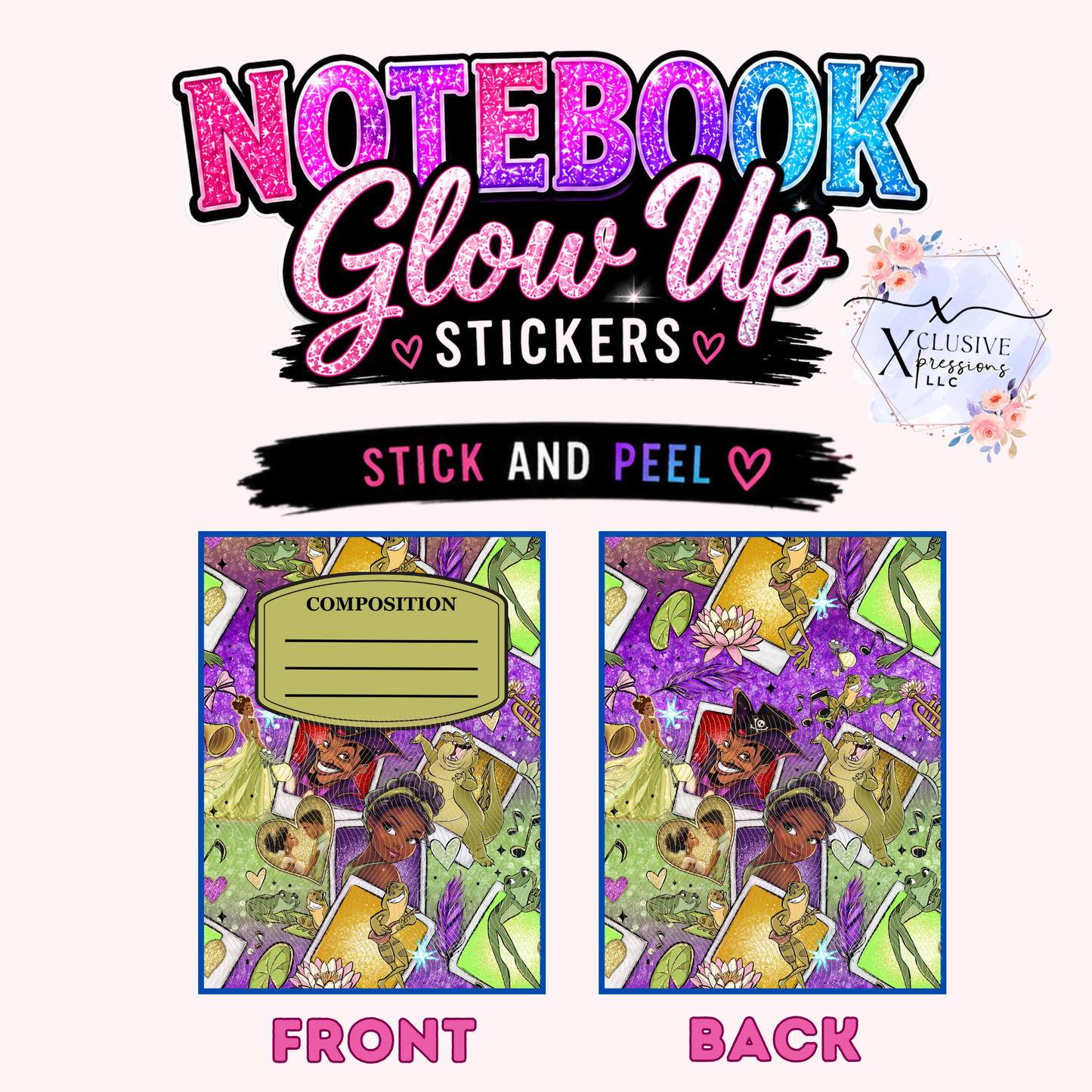 Frog Princess, Notebook Glow Up Stickers™