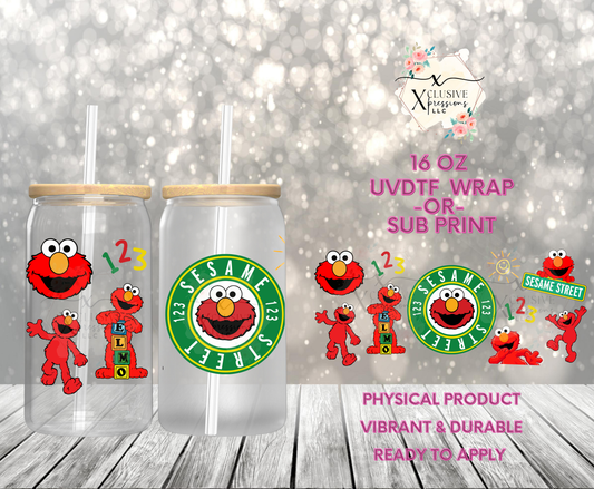 #971 Elmo, 16 oz UVDTF P2O