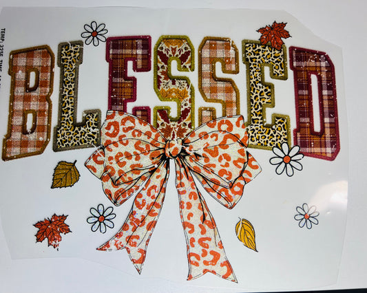 Blessed, Glitter Screenprint