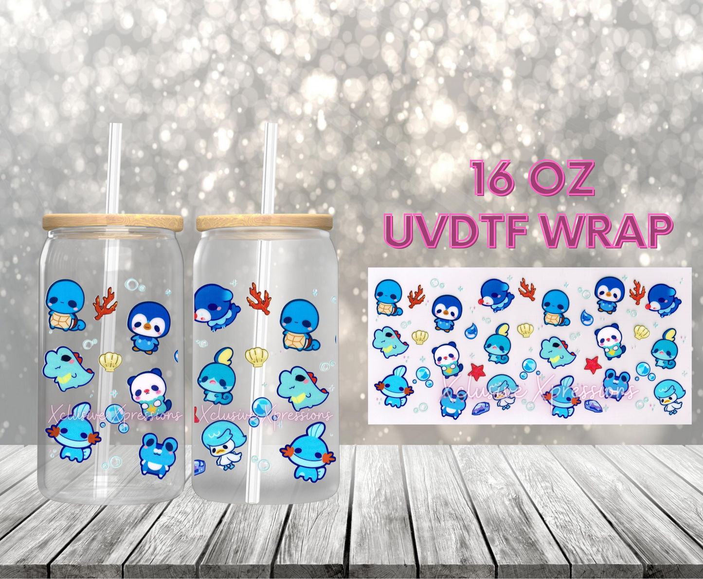 #110 Blue Cutey, 16 oz  UVDTF