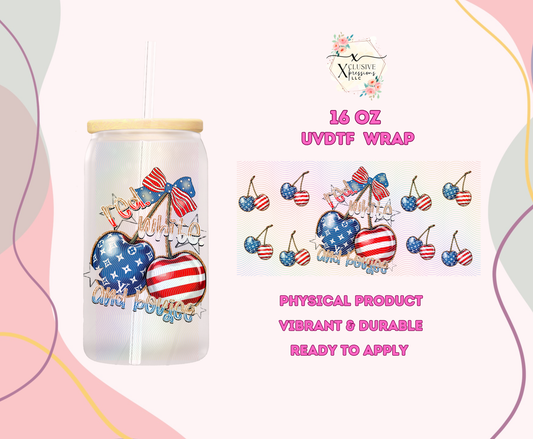 #1070 USA Cherries, 16 oz UVDTF or Sub