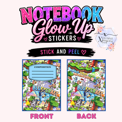 Blue Dog, Notebook Glow Up™ Stickers