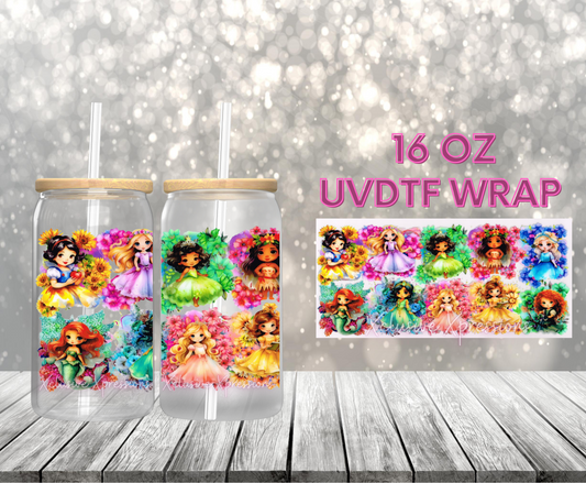 #530 Girl Princess, 16 oz UVDTF