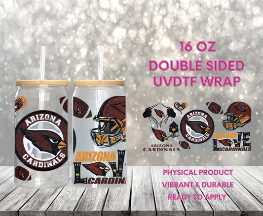 #1030 Cardinals, 16 oz Double-sided UVDTF