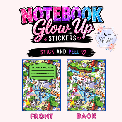 Blue Dog, Notebook Glow Up™ Stickers