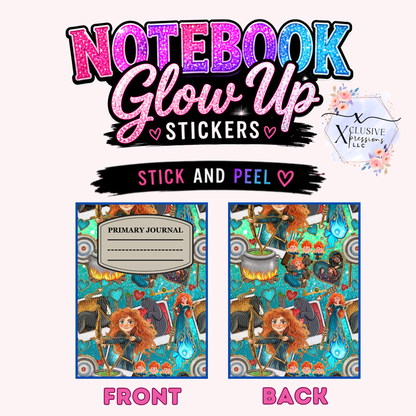 Brave Princess, Notebook Glow Up Stickers™