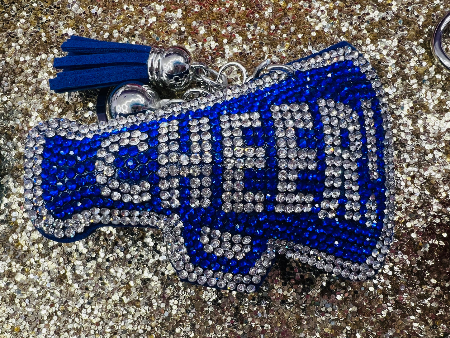 Cheer Rhinestone Keychains