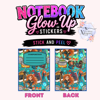 Brave Princess, Notebook Glow Up Stickers™