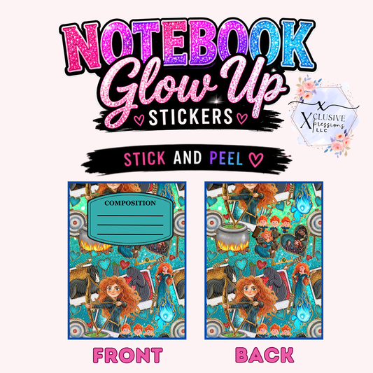 Brave Princess, Notebook Glow Up Stickers™