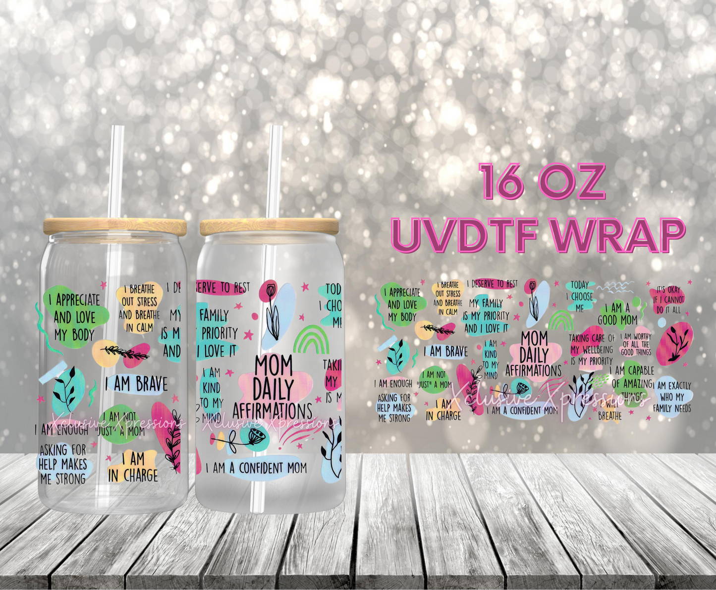 #453 Mom Daily Affirmations, 16 oz UVDTF