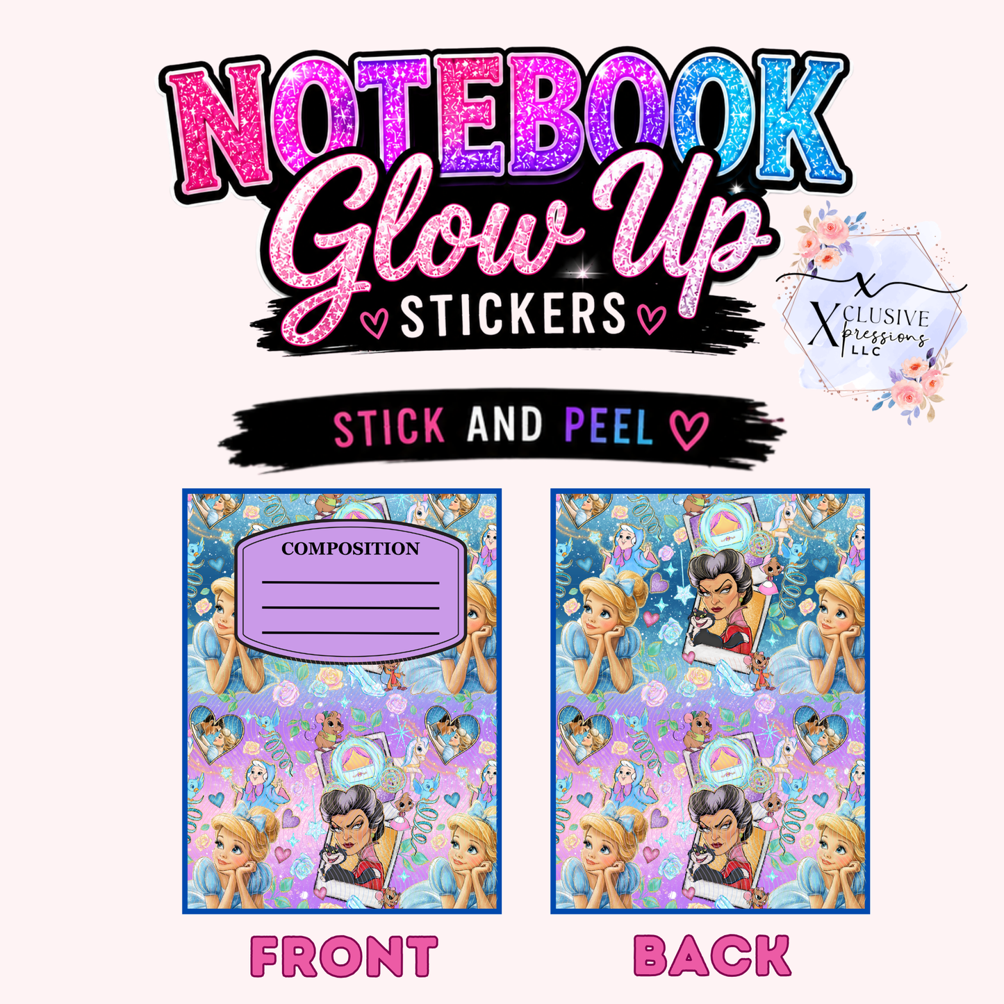 Cindy Princess, Notebook Glow Up Stickers™