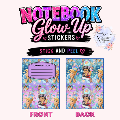 Cindy Princess, Notebook Glow Up Stickers™