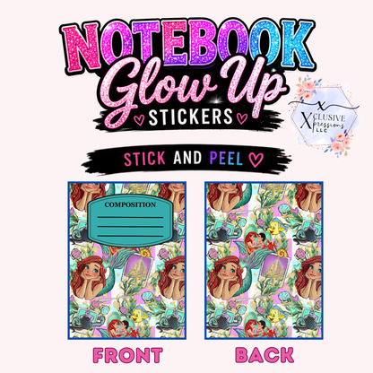Mermaid Princess, Notebook Glow Up Stickers™