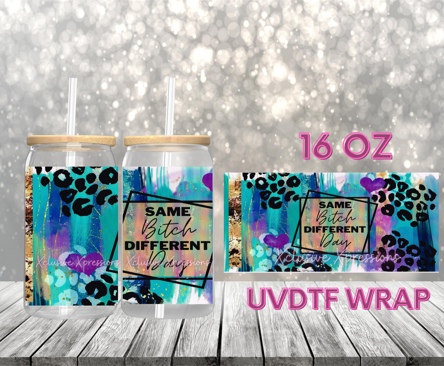 #347 Different Day, 16 oz UVDTF