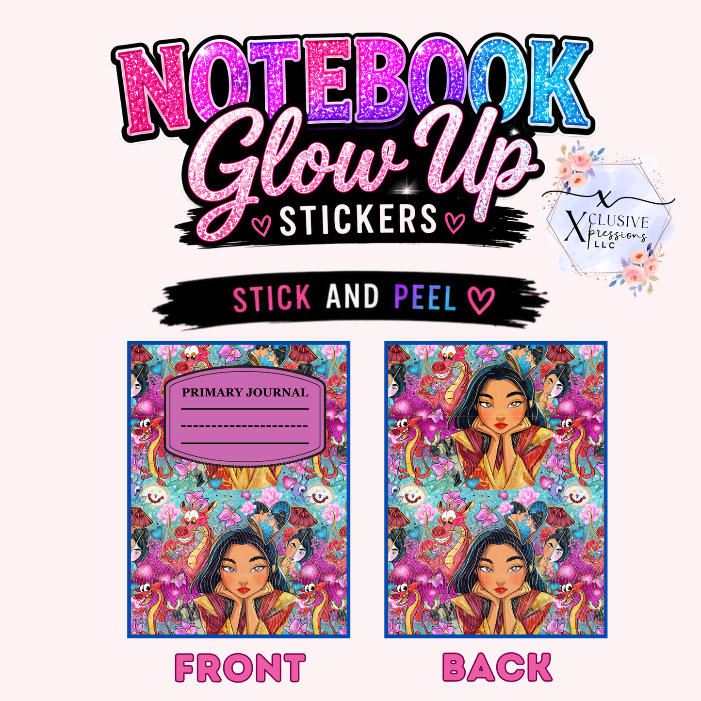 Mul Princess, Notebook Glow Up Stickers™