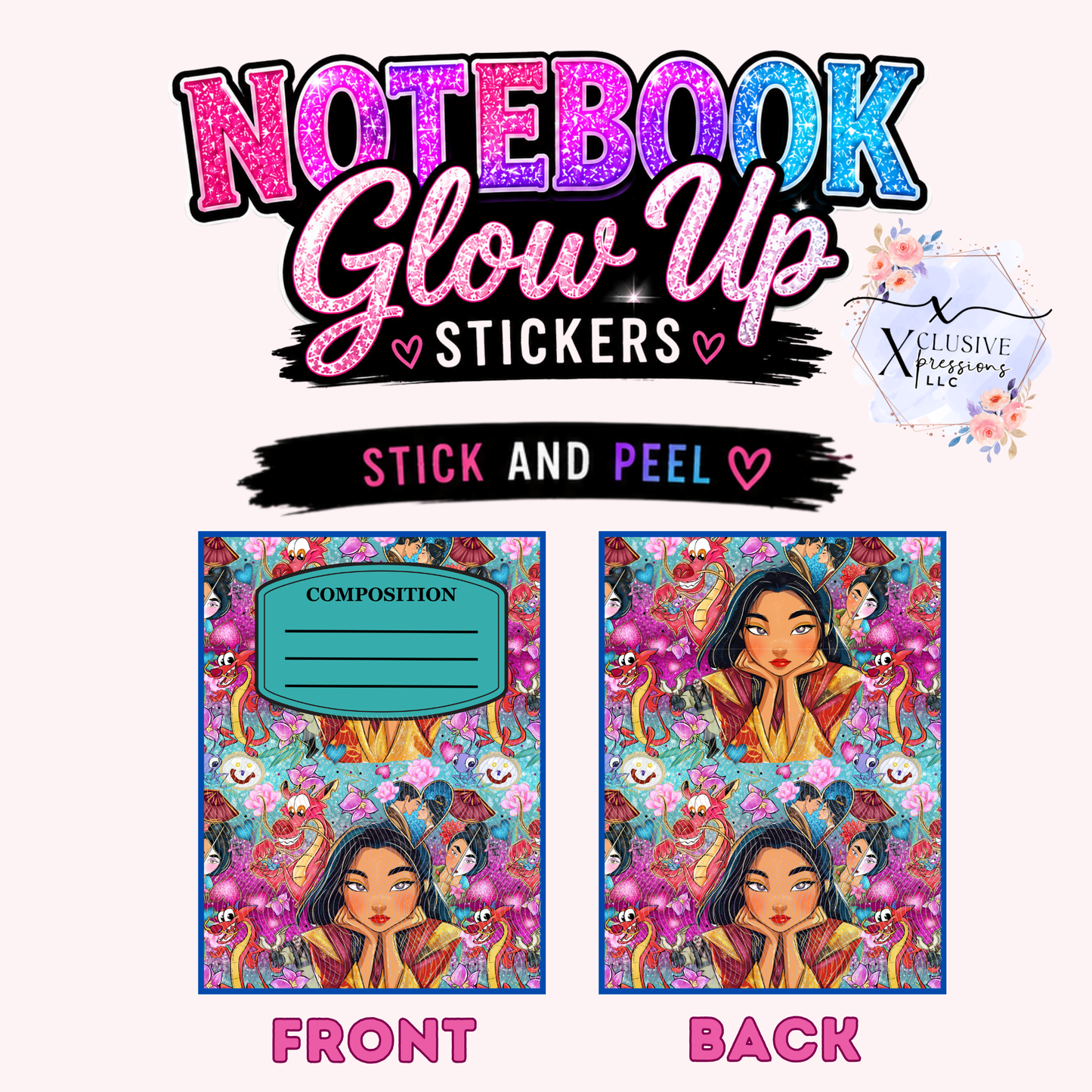 Mul Princess, Notebook Glow Up Stickers™