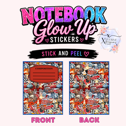 Cars, Notebook Glow Up™ Stickers