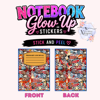 Cars, Notebook Glow Up™ Stickers