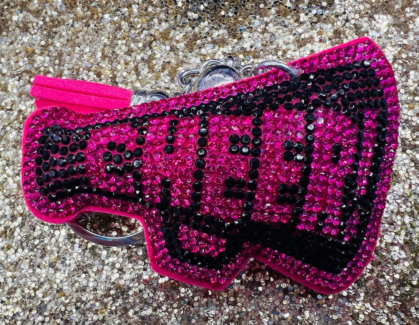 Cheer Rhinestone Keychains