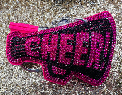 Cheer Rhinestone Keychains
