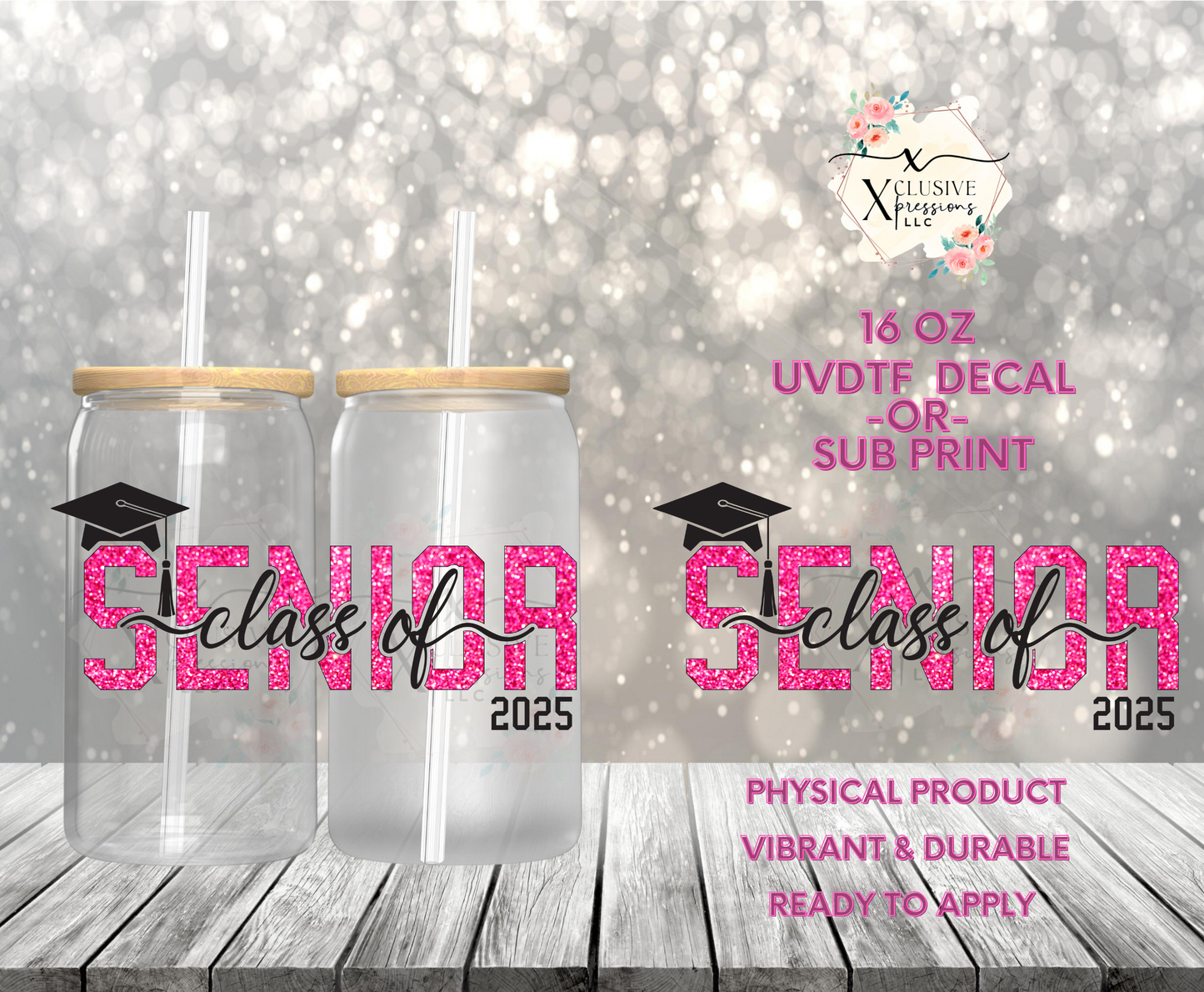 #875 Senior 2025, 16 oz UVDTF P2O
