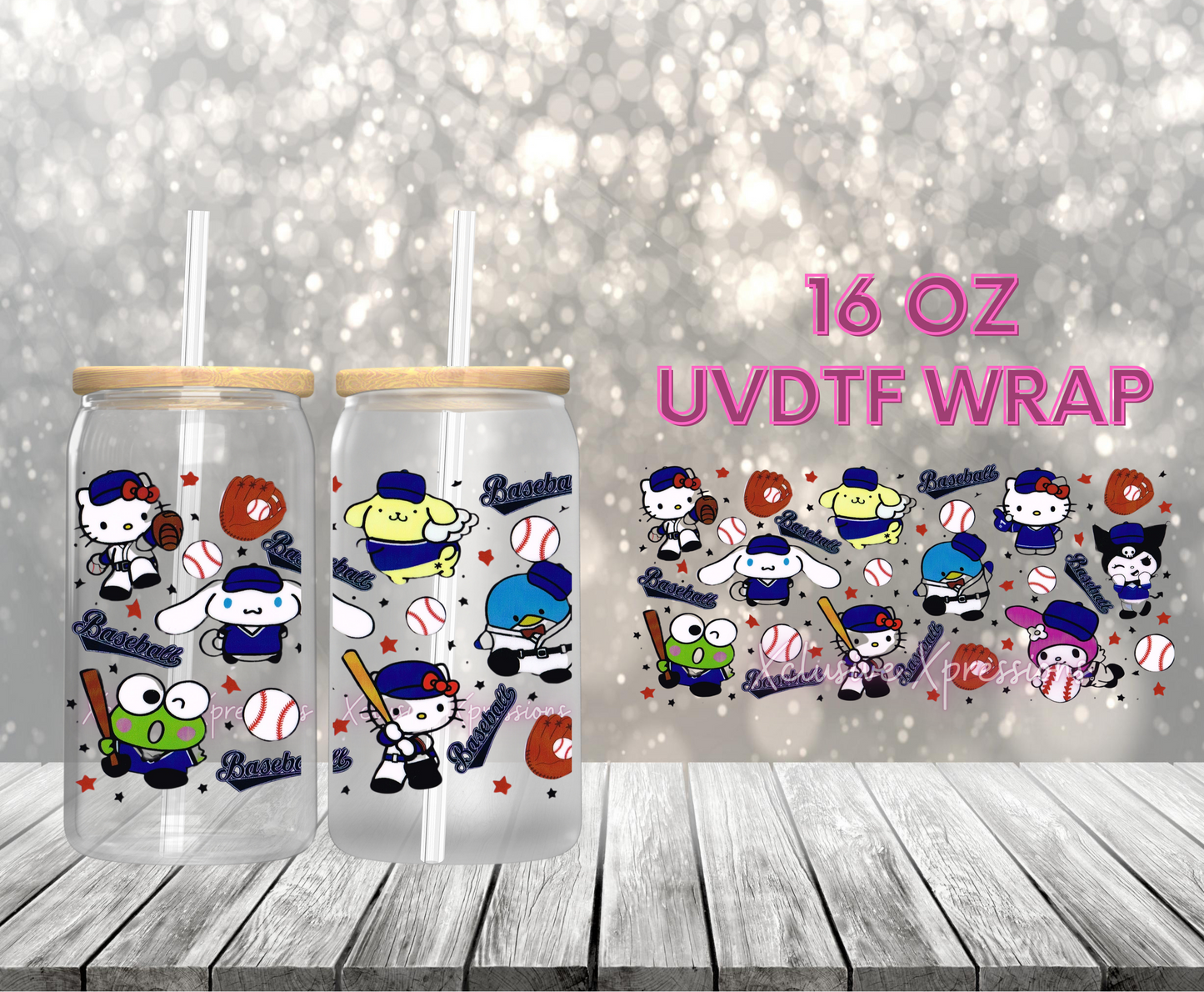 #372 HK Baseball, 16 oz UVDTF