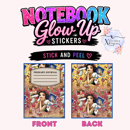 Snow Princess, Notebook Glow Up Stickers™