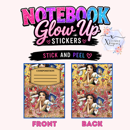 Snow Princess, Notebook Glow Up Stickers™