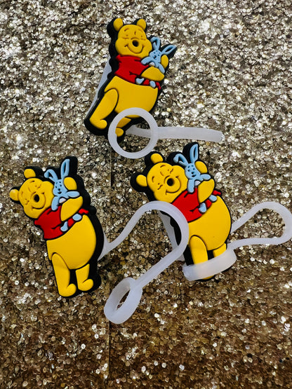 Various Pooh Bear, Straw Toppers