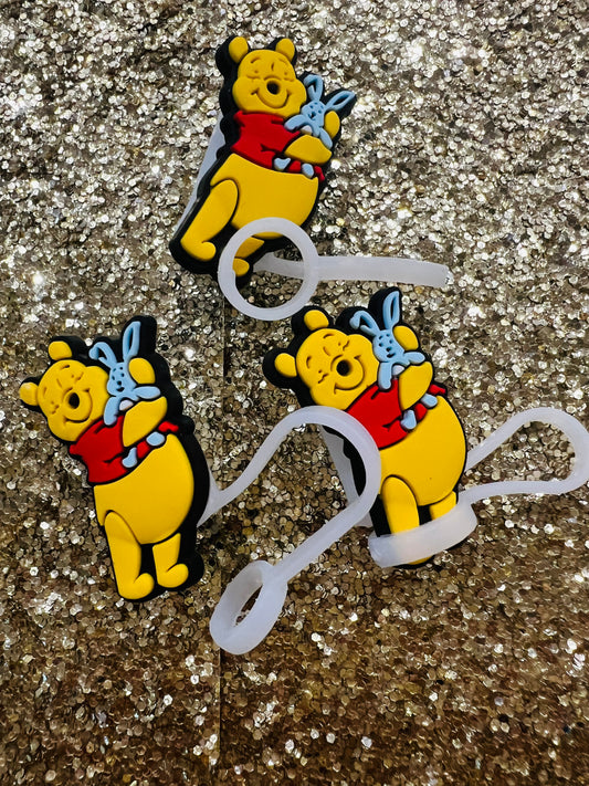 Various Pooh Bear, Straw Toppers