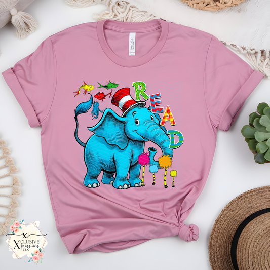 Dr Seuss Read, DTF & Sublimation Print POD