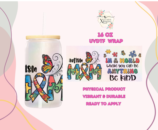 #1088 Autism Mom, 16 oz P2O POD