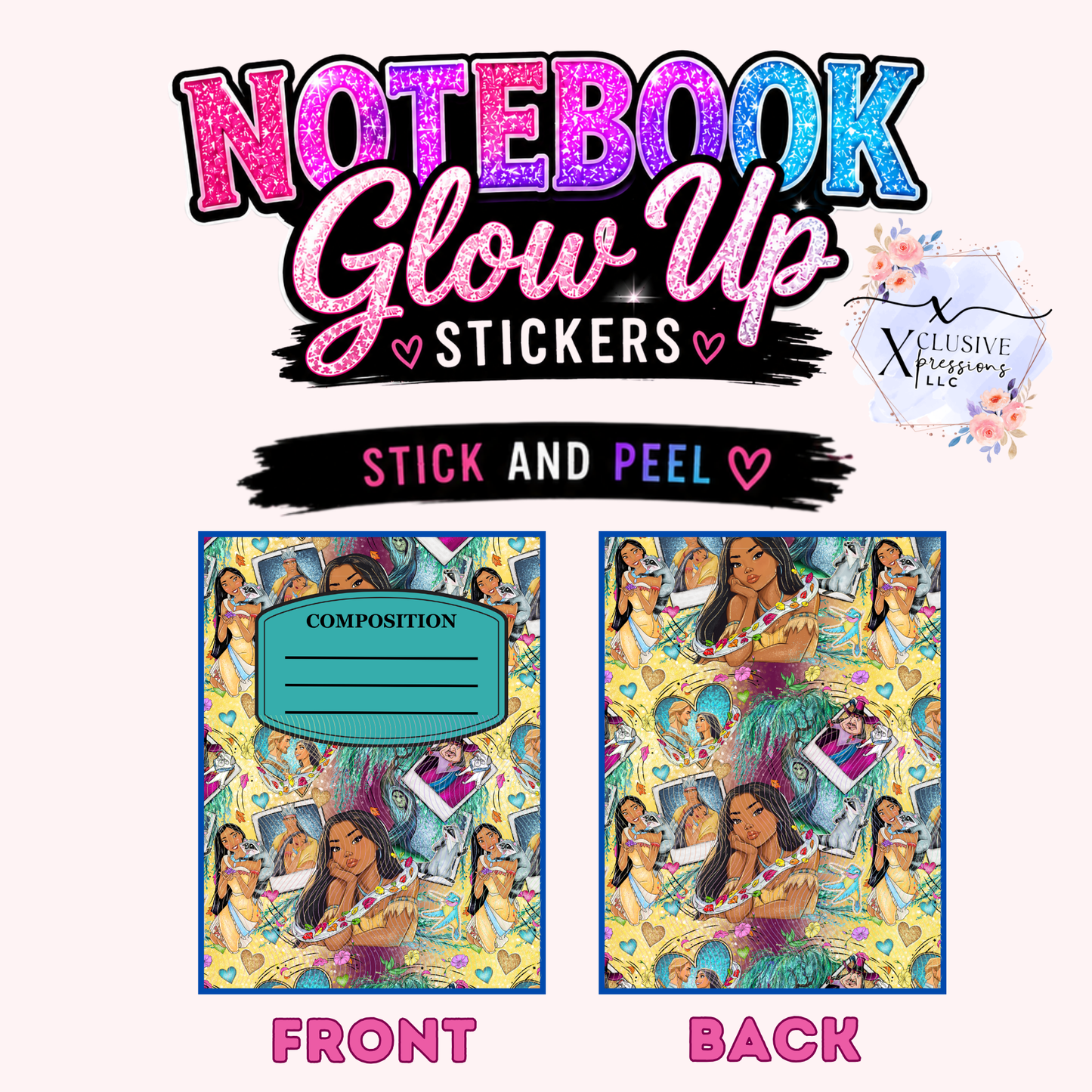 Pochan Princess, Notebook Glow Up Stickers™