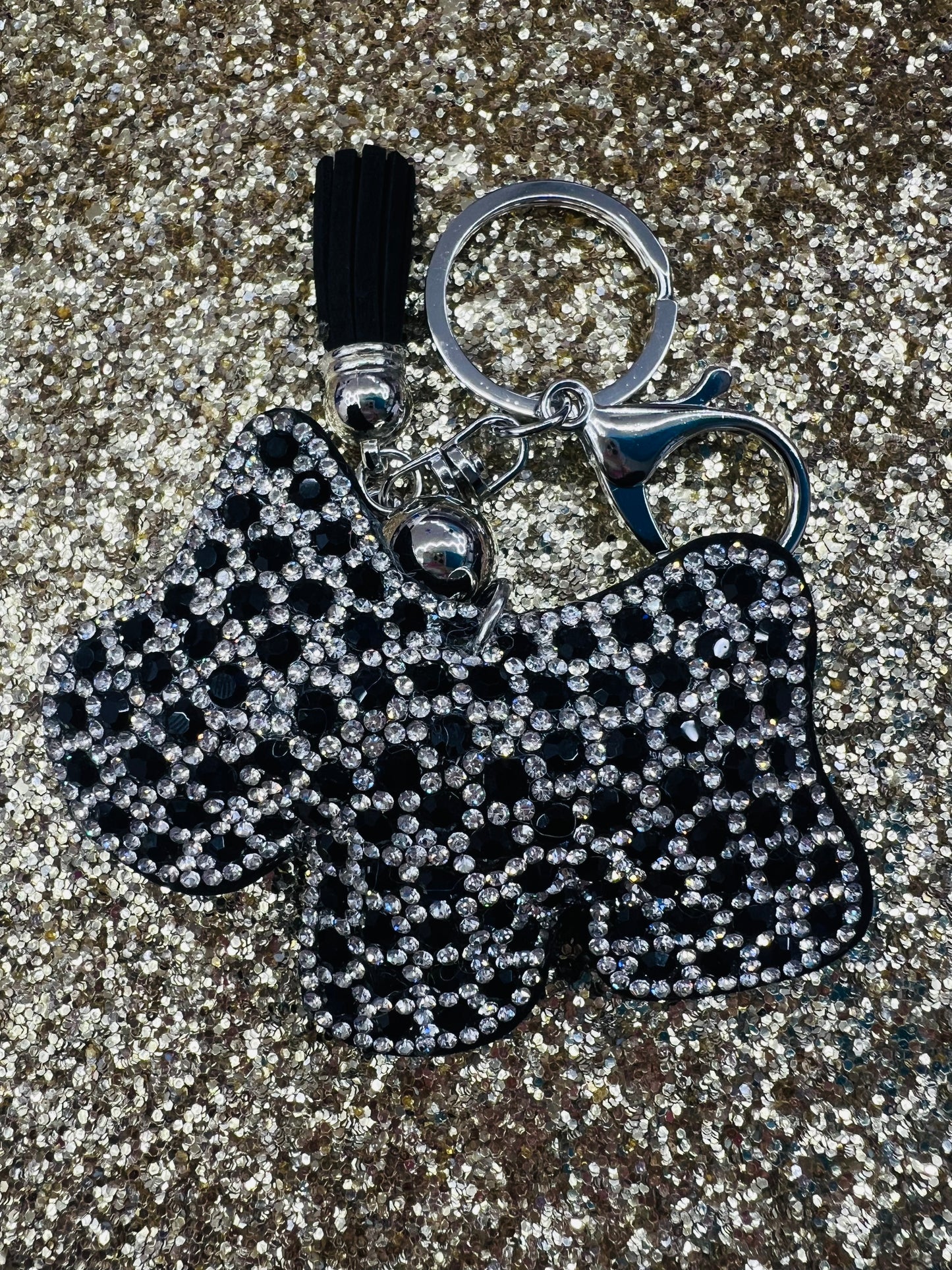 Dog Rhinestone Keychain