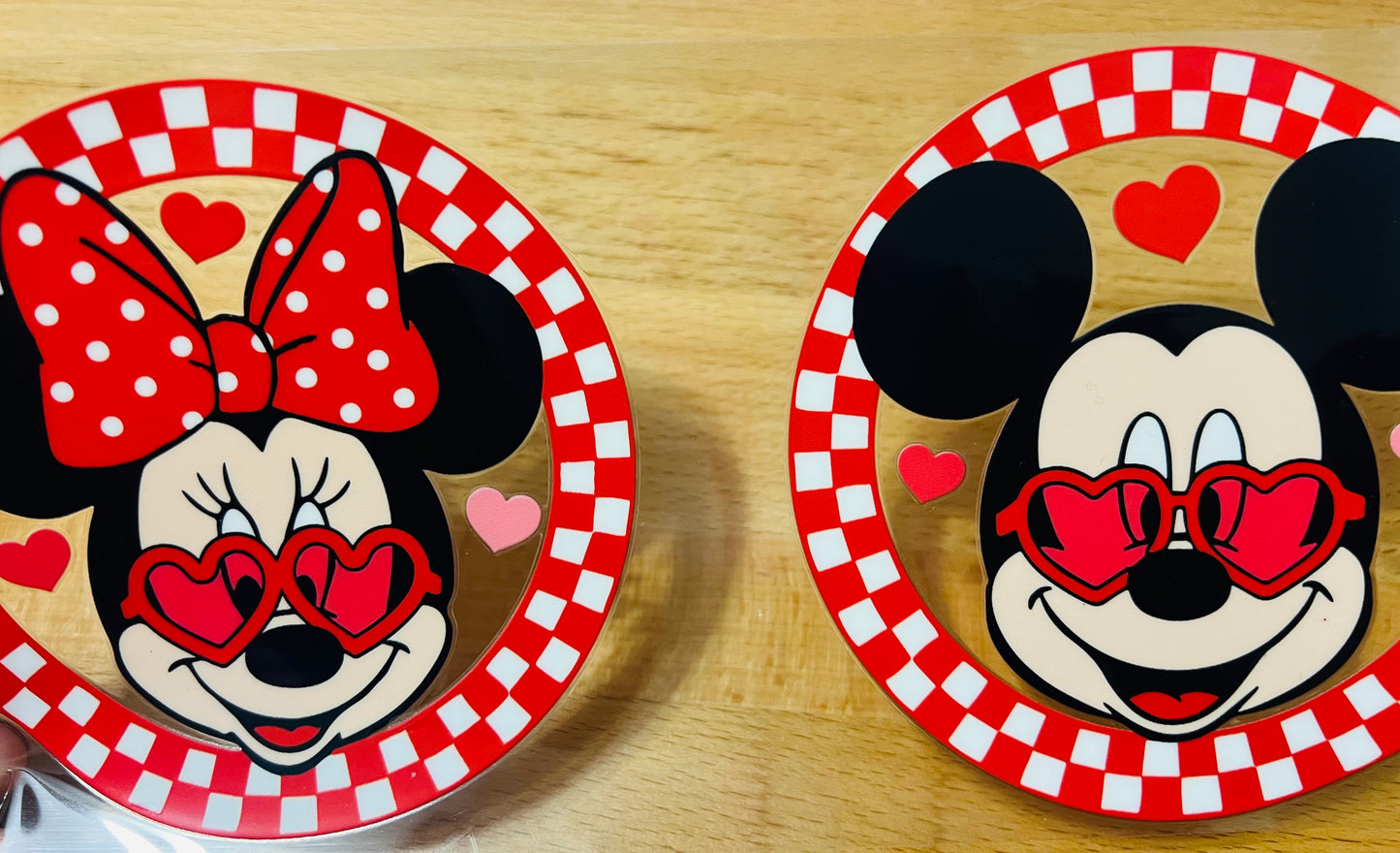 #51 Mouse Checkered, 16 oz Clear Back UVDTF