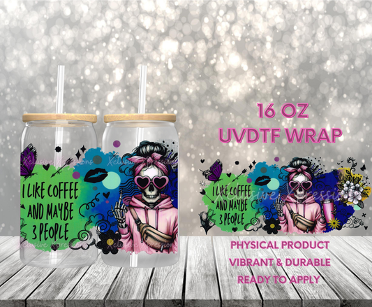 #698 Sarcastic Halloween, 16 oz Double-sided UVDTF