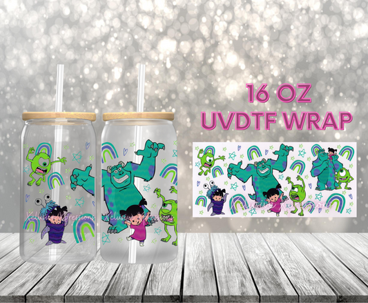 #446 Monster Friends, 16 oz  UVDTF