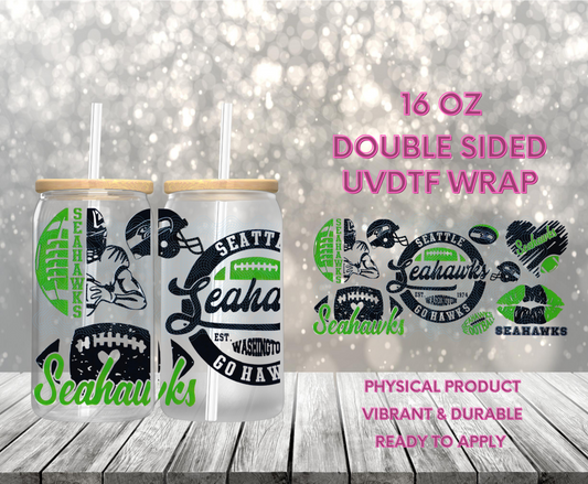 #1027 Seahawks, 16 oz Double-sided UVDTF
