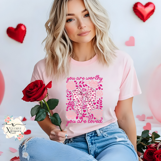 You Are Worth & Loved, DTF POD