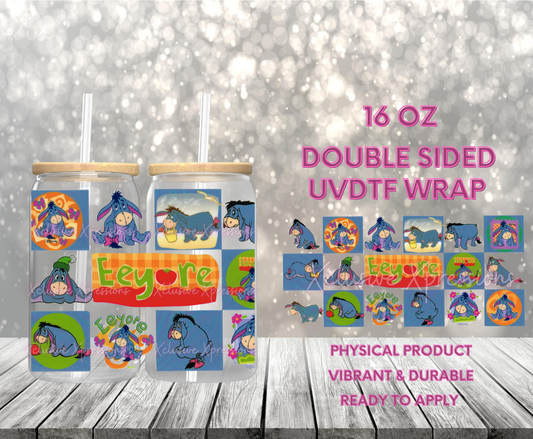 #835, Eeyor, Double Sided 16 oz UVDTF RTS