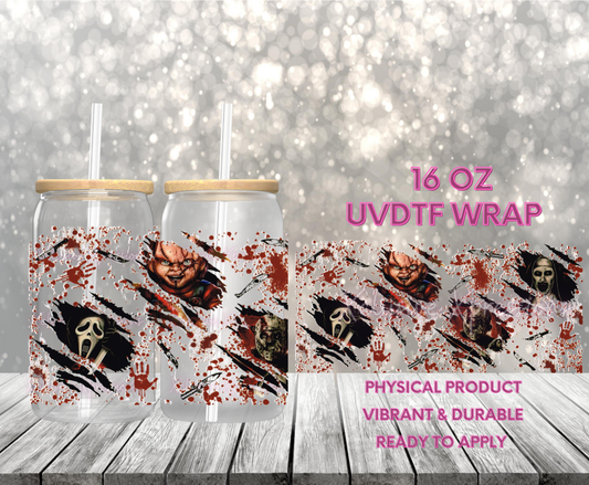 #685 Horror Slashers, 16 oz Double-sided UVDTF