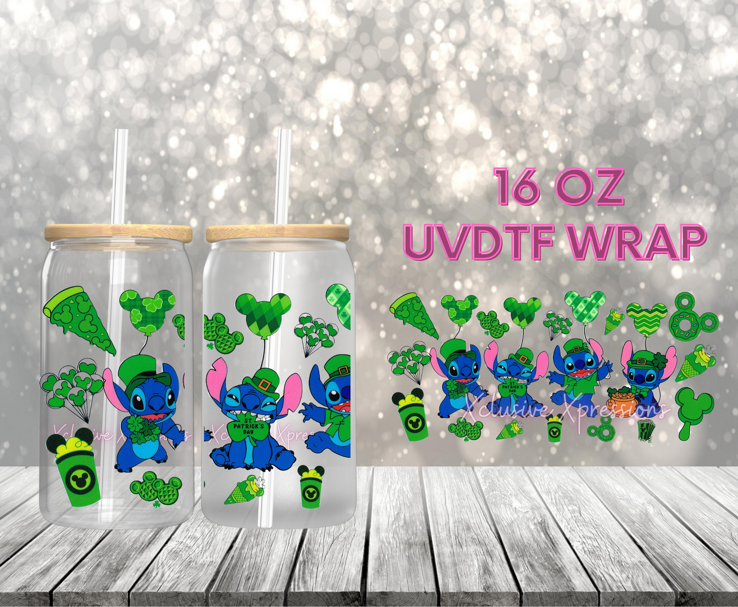 #118 Stich St Patricks, 16 oz UVDTF