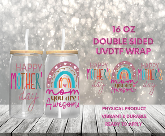 #1017 Mothers Day, 16 oz Doublesided UVDTF