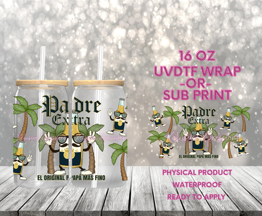 #611 Padre Extra Beer,  16 oz UVDTF P20 or Sub